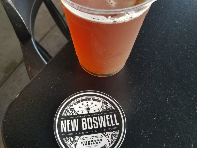 Draft beer at New Boswell Brewery in Richmond, Indiana