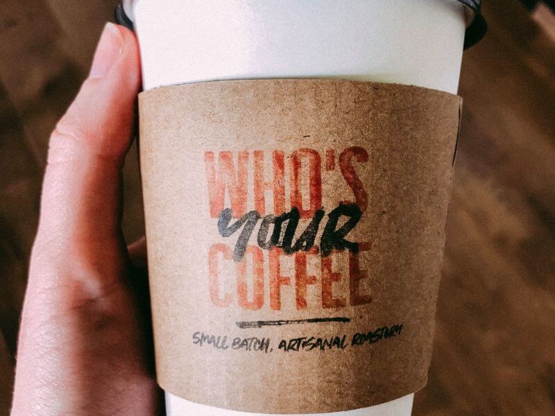 Cup of coffee at Who's Your Coffee in Hartford City, Indiana