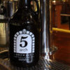 Growler of beer at 5 Arch Brewing Company in Centerville, Indiana