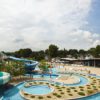 Water slides and pools at Marion Splash House in Indiana