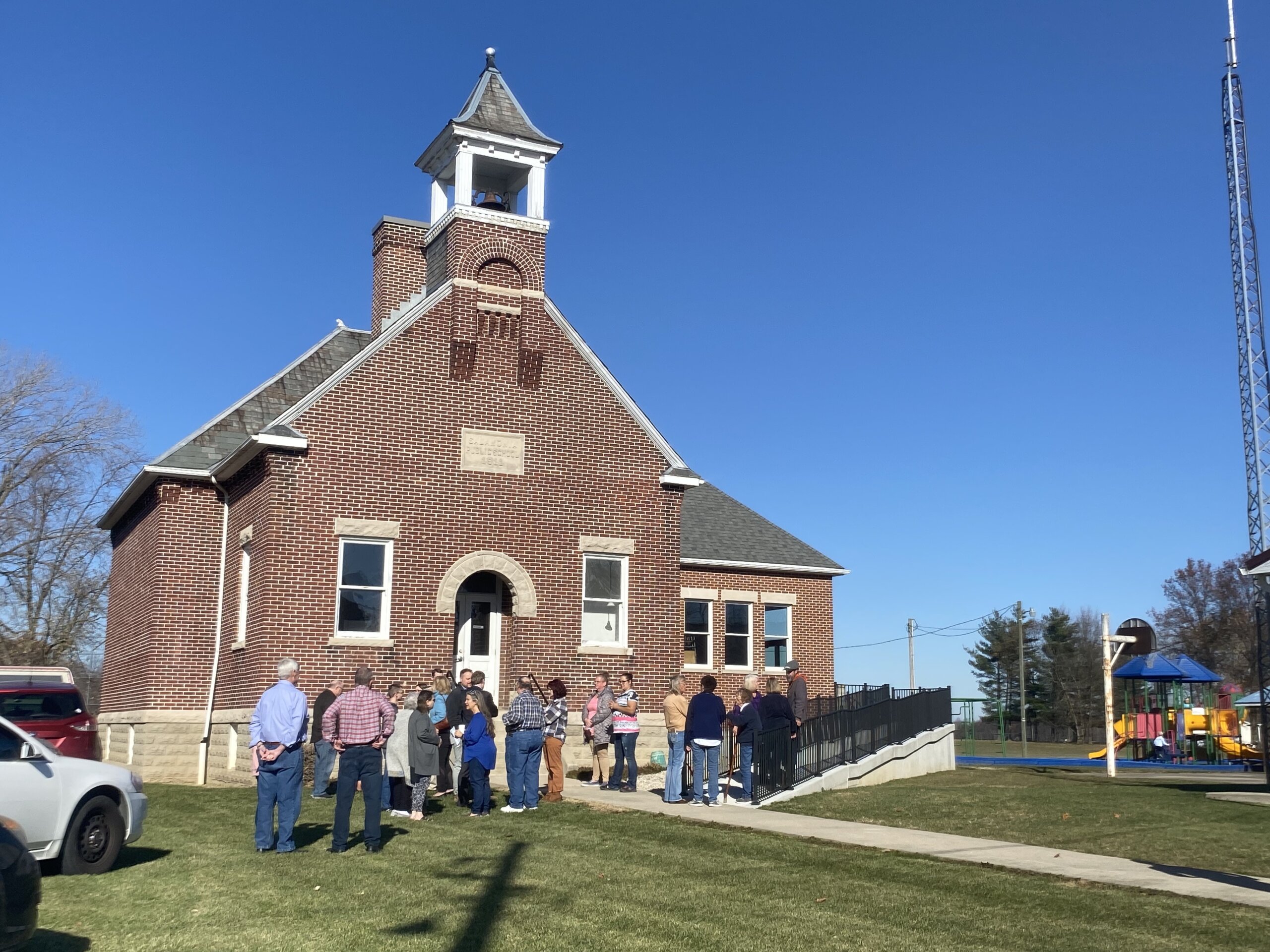 Reviving History: Salamonia Celebrates Schoolhouse Ribbon-Cutting