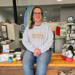 Henry County native, Mary Hobbs owns The Beehive Body Co. in downtown New Castle. Hobbs is a Shenandoah graduate who worked as a chef for seven years and served in the United States Air Force as a fighter jet mechanic for 8 years.