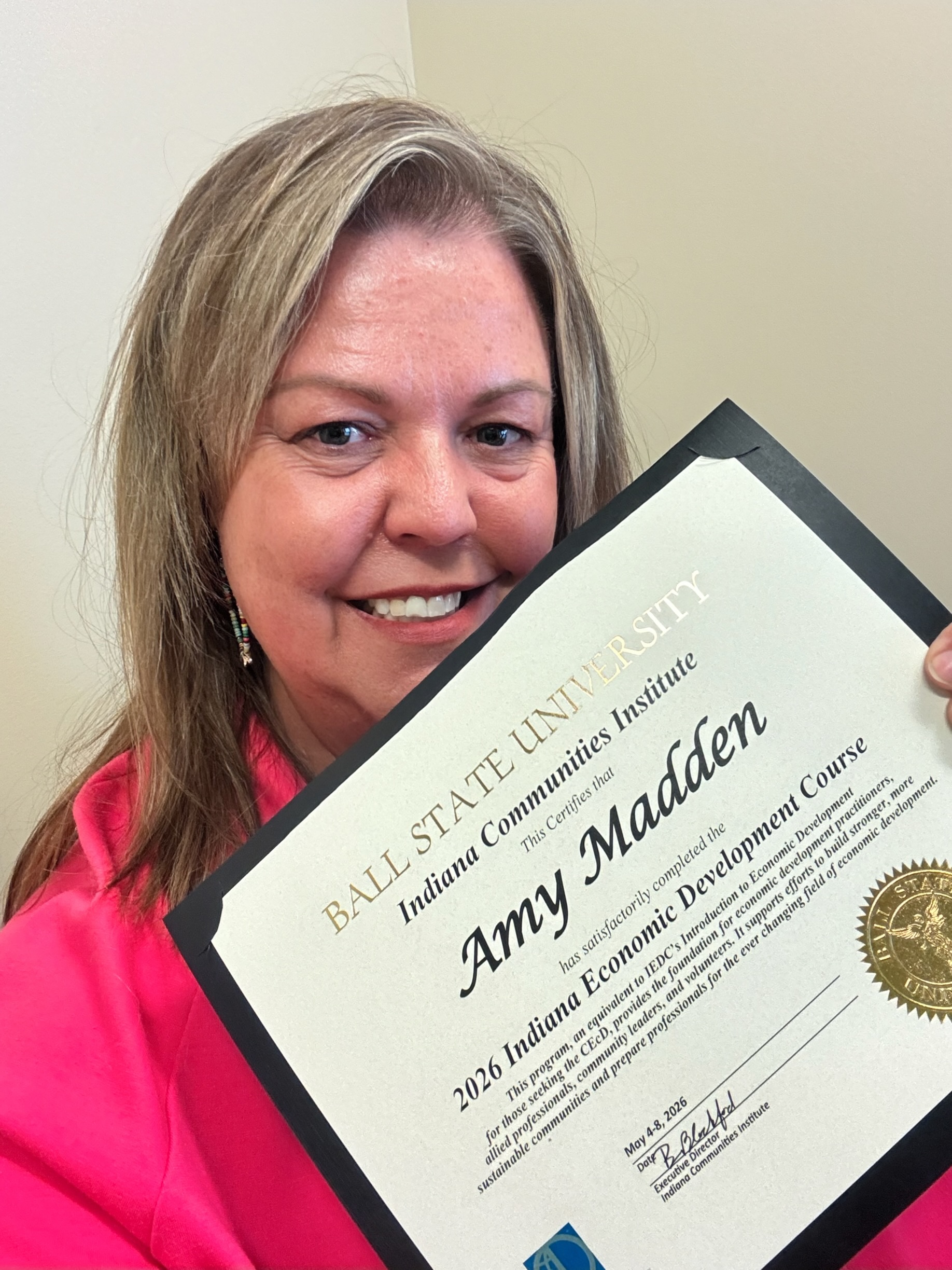 Completed the 2026 Indiana Economic Development Course at Ball State University—an incredible week of learning, networking, and collaboration.